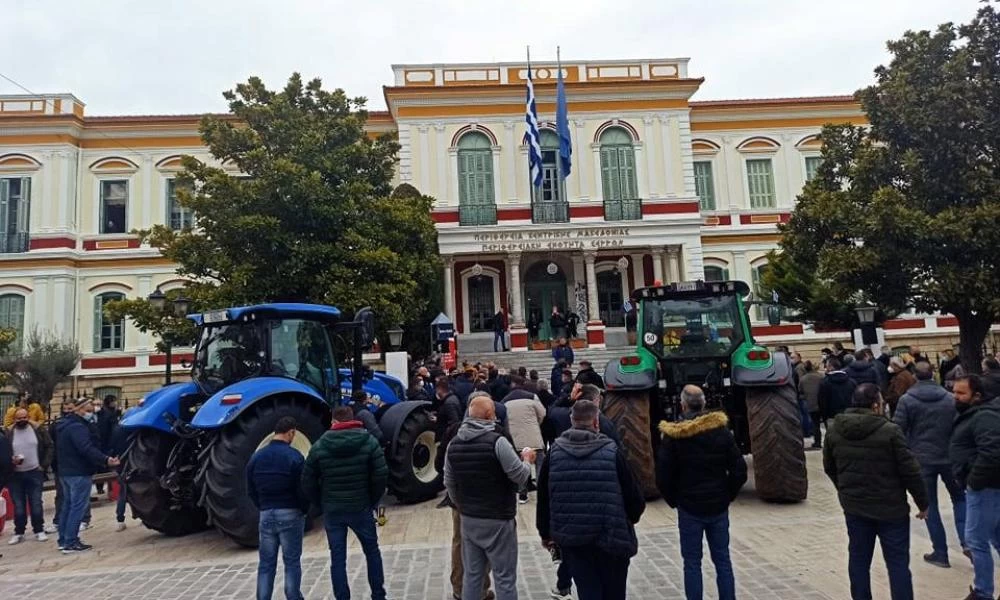 Σέρρες: Με παλμό αλλά μικρή συμμετοχή το συλλαλητήριο αγροτών